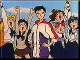 Usagi catching a soft ball and everyone's happy